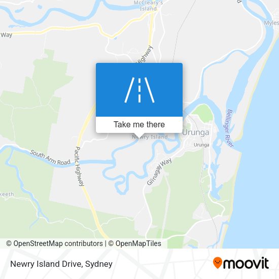 Newry Island Drive map