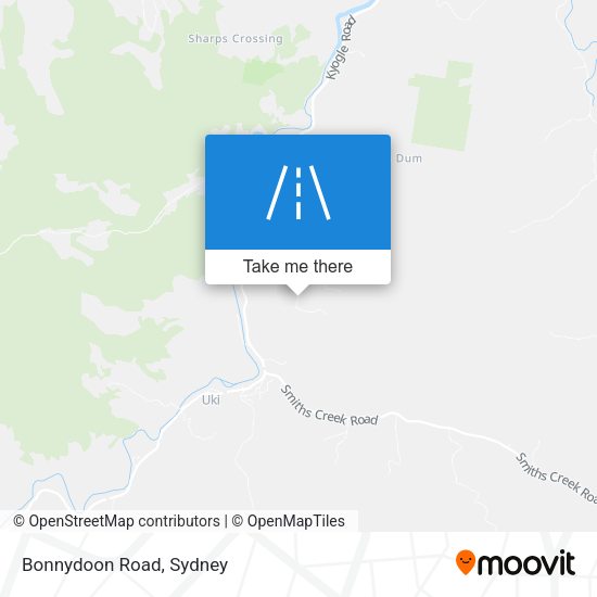 Bonnydoon Road map