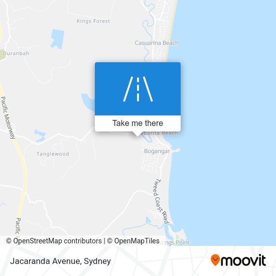 Jacaranda Avenue map