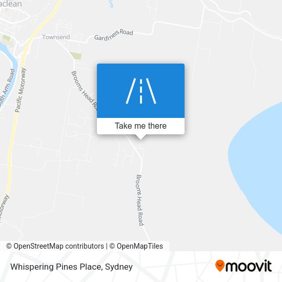 Whispering Pines Place map