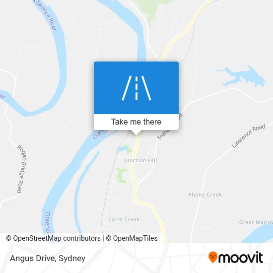 Mapa Angus Drive