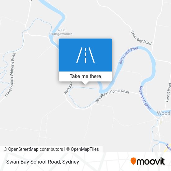 Swan Bay School Road map