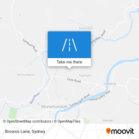 Browns Lane map