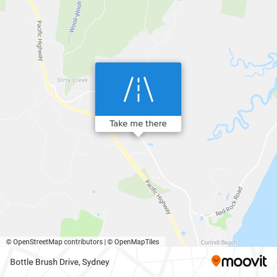 Bottle Brush Drive map