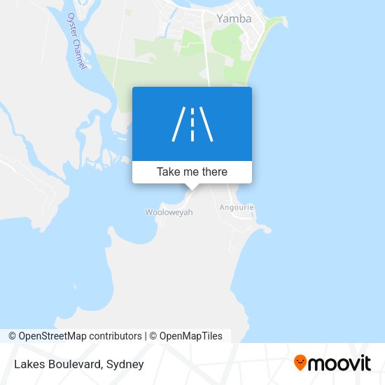 Lakes Boulevard map