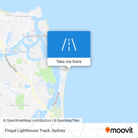 Fingal Lighthouse Track map