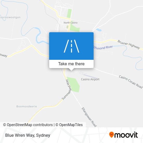 Blue Wren Way map