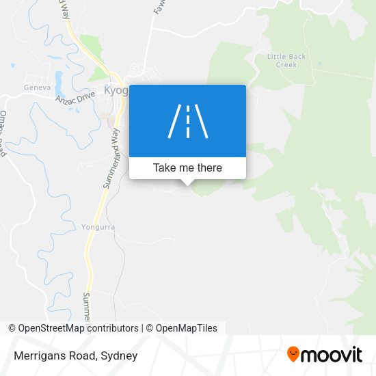 Merrigans Road map