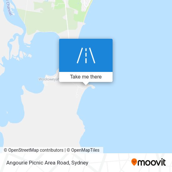 Angourie Picnic Area Road map