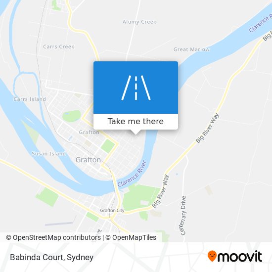 Babinda Court map