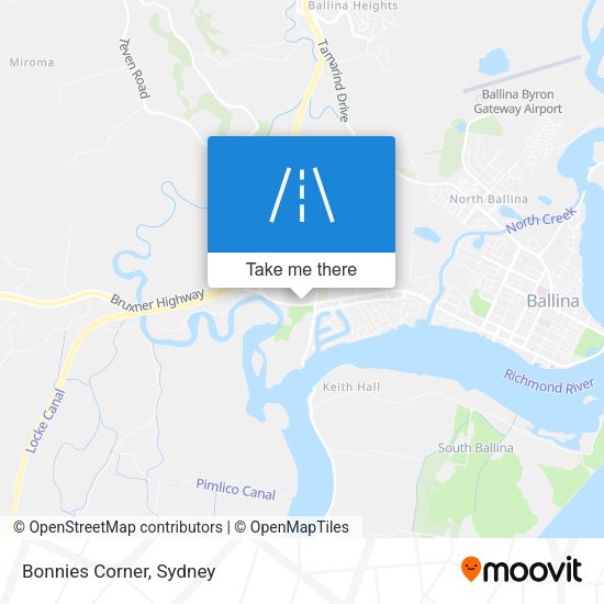 Bonnies Corner map