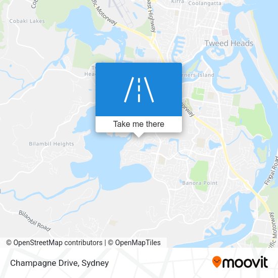 Champagne Drive map