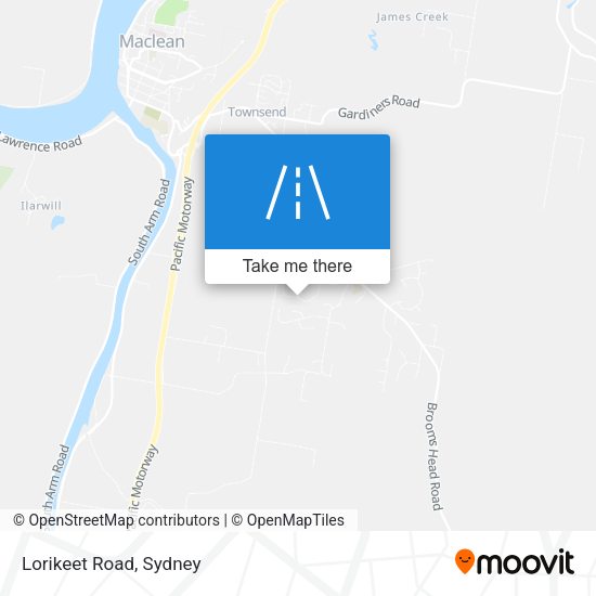 Lorikeet Road map