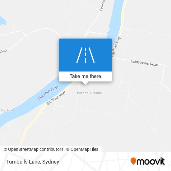 Mapa Turnbulls Lane