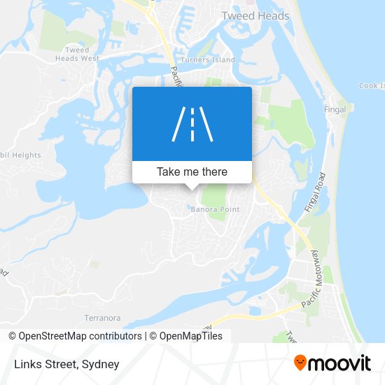 Links Street map