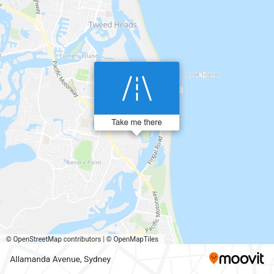 Allamanda Avenue map
