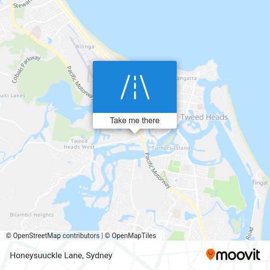 Honeysuuckle Lane map