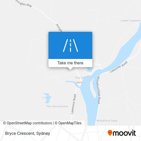Bryce Crescent map