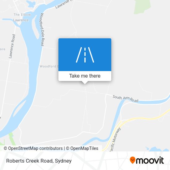 Roberts Creek Road map