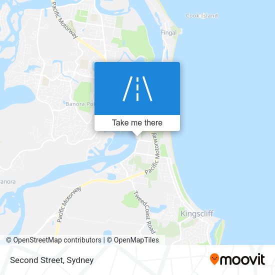 Second Street map