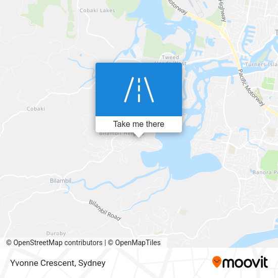 Yvonne Crescent map