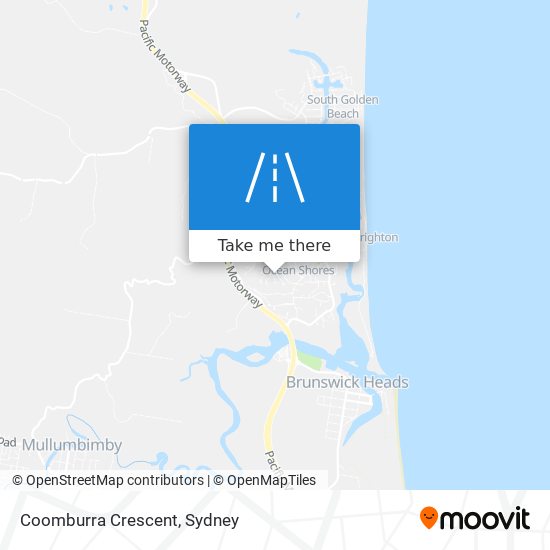 Coomburra Crescent map