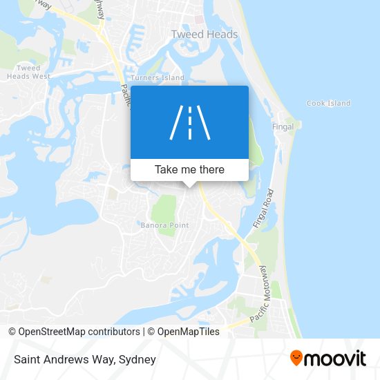 Saint Andrews Way map