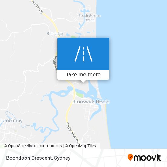 Boondoon Crescent map