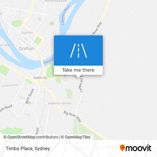 Mapa Timbs Place