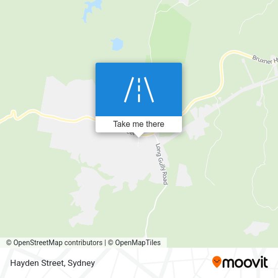 Hayden Street map