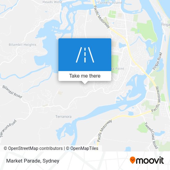 Market Parade map