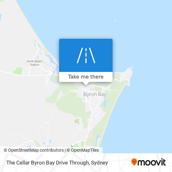 The Cellar Byron Bay Drive Through map