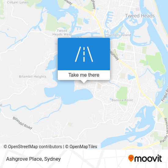 Ashgrove Place map