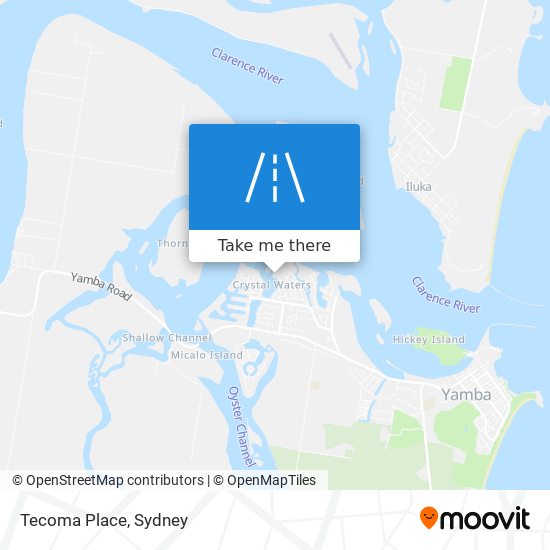 Tecoma Place map