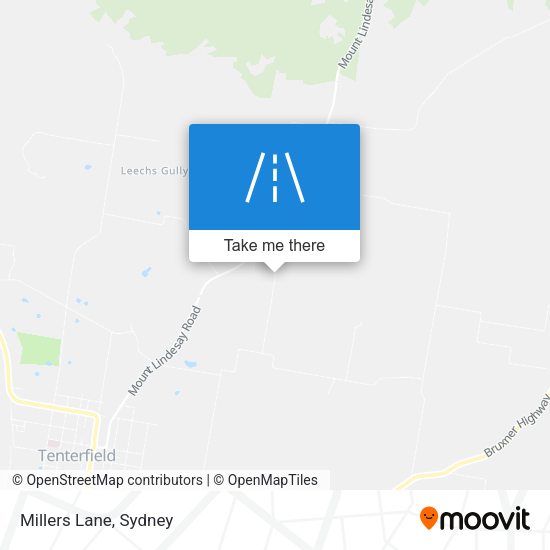 Millers Lane map