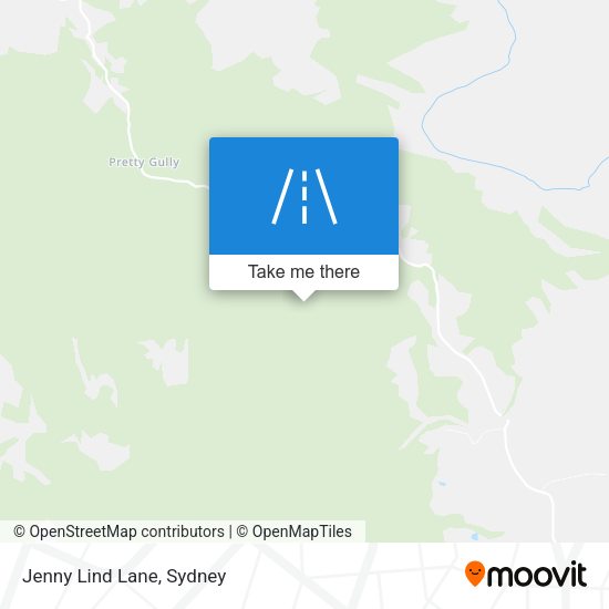 Jenny Lind Lane map