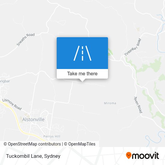 Tuckombil Lane map