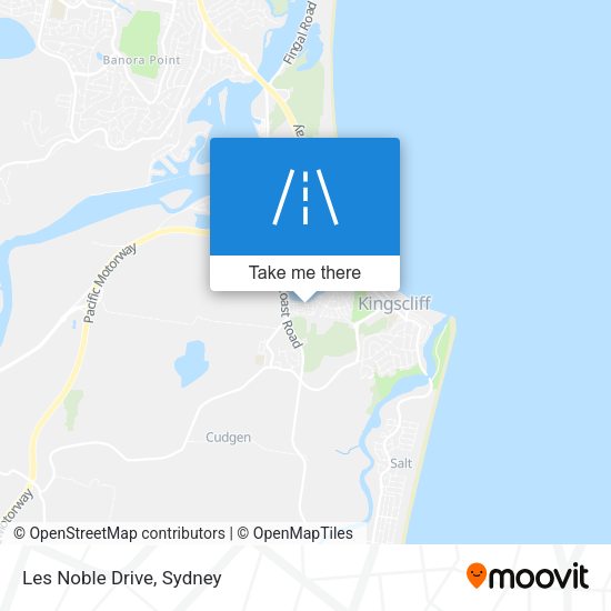 Les Noble Drive map