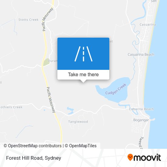 Forest Hill Road map