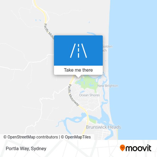 Portla Way map