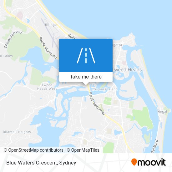 Blue Waters Crescent map
