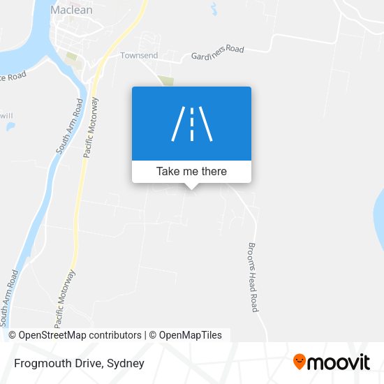 Frogmouth Drive map