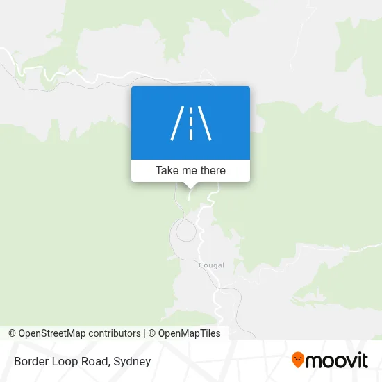 Mapa Border Loop Road