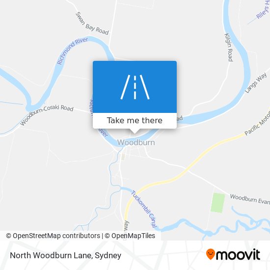 North Woodburn Lane map