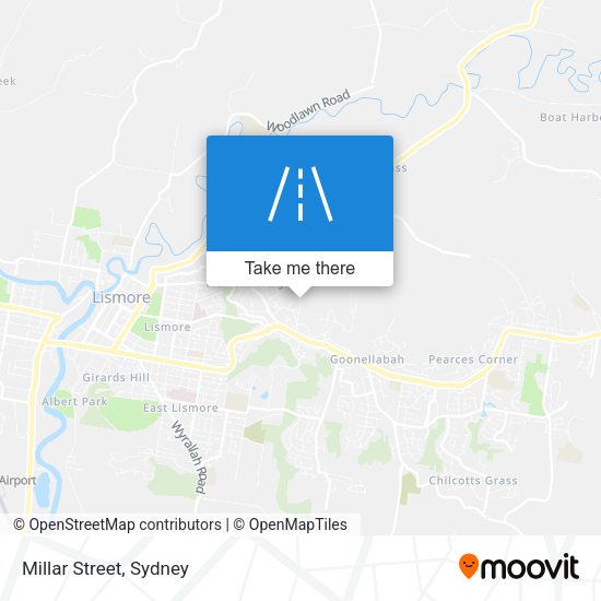 Millar Street map