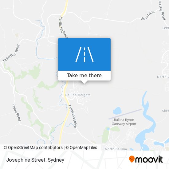 Josephine Street map