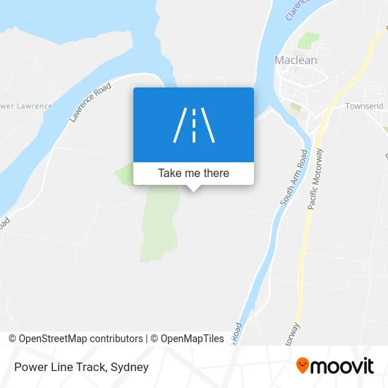 Mapa Power Line Track