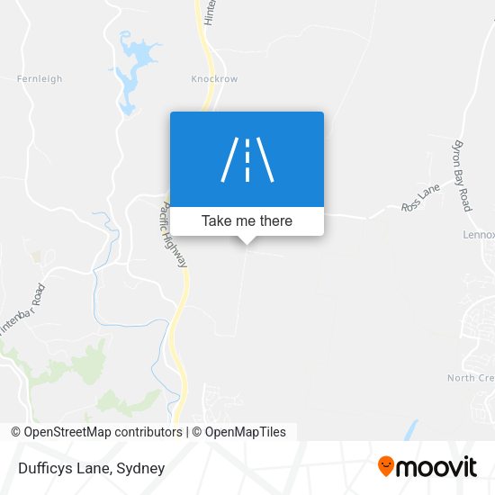 Dufficys Lane map