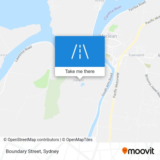 Boundary Street map