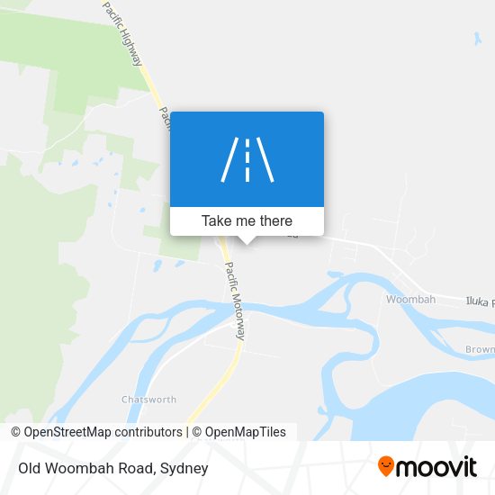 Old Woombah Road map